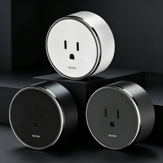 20A/125V Grounded Duplex Outlet Adapter for Recessed Power Track, Electroplated Finish & Twist-to-Lock Design, TR