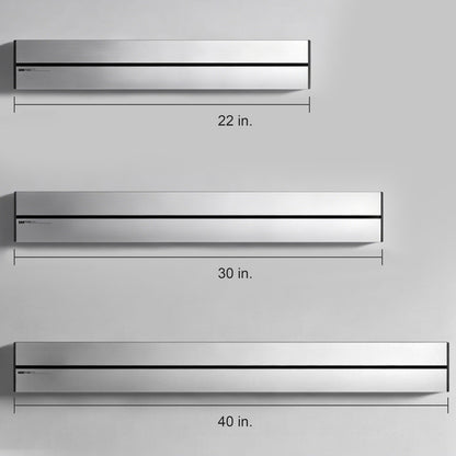 22"/30"/40" Surface Mounted Power Track, Retractable Outlet Rail for Kitchen & Home Office