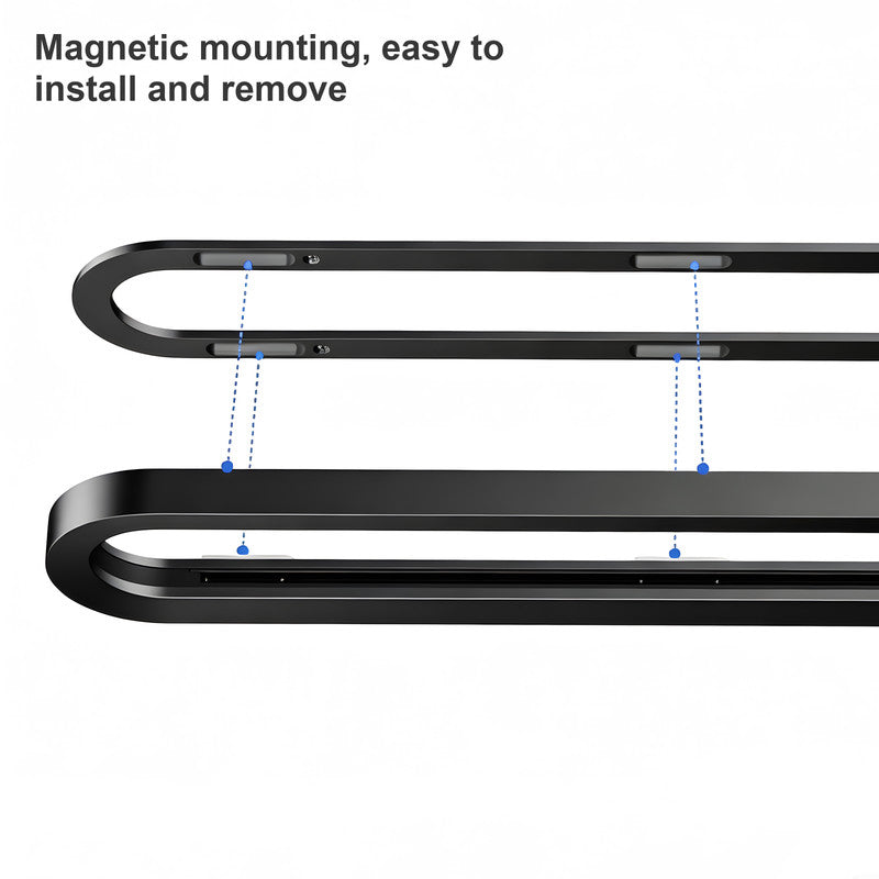 22" Magnetic Track Socket Outlet Kit with 3 Adapters, Tamper Resistant, ETL Listed