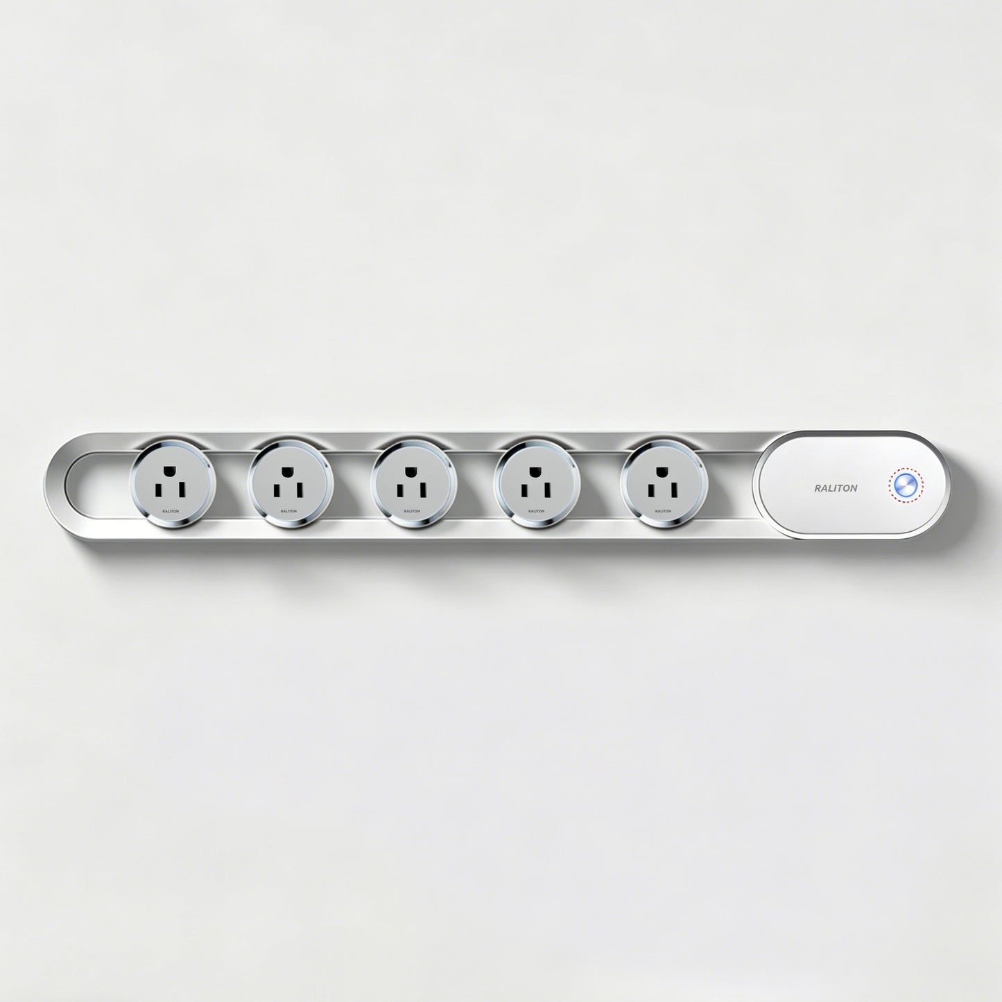 22" Magnetic Track Socket Outlet Kit with 3 Adapters, Tamper Resistant, ETL Listed