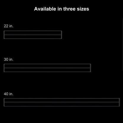 22"/30"/40" Recessed Power Strip, Ultra-Slim Retractable Outlet Rail for Kitchen Island, Cabinet & Desk