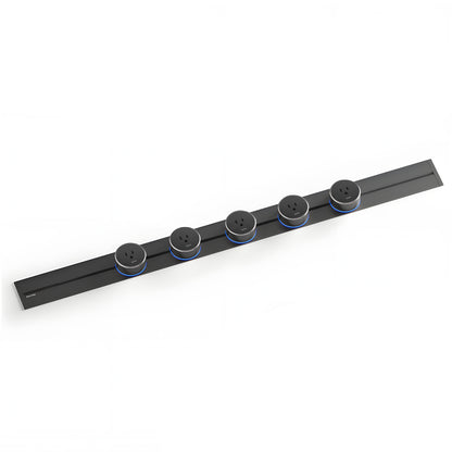 22" Track Socket Outlet Kit with 3 Adapters, Tamper Resistant, ETL Listed, for Cabinet & Desk