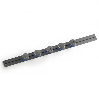 22" Track Socket Outlet Kit with 3 Adapters, Tamper Resistant, ETL Listed, for Cabinet & Desk