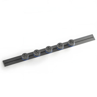 22" Track Socket Outlet Kit with 3 Adapters, Tamper Resistant, ETL Listed, for Cabinet & Desk