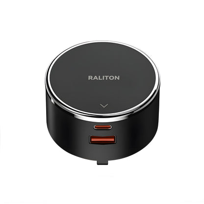 Dual USB Fast Charging Adapter for Flush Mount Power Track, USB-A & Type-C, TR