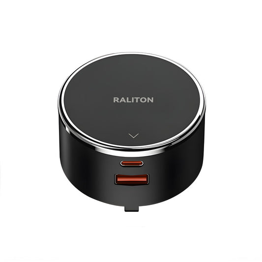 Dual USB Fast Charging Adapter for Flush Mount Power Track, USB-A & Type-C, TR