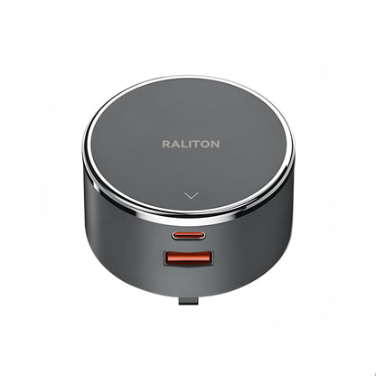 Dual USB Fast Charging Adapter for Flush Mount Power Track, USB-A & Type-C, TR