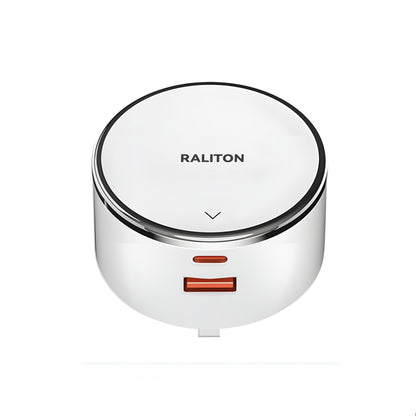 Dual USB Fast Charging Adapter for Flush Mount Power Track, USB-A & Type-C, TR